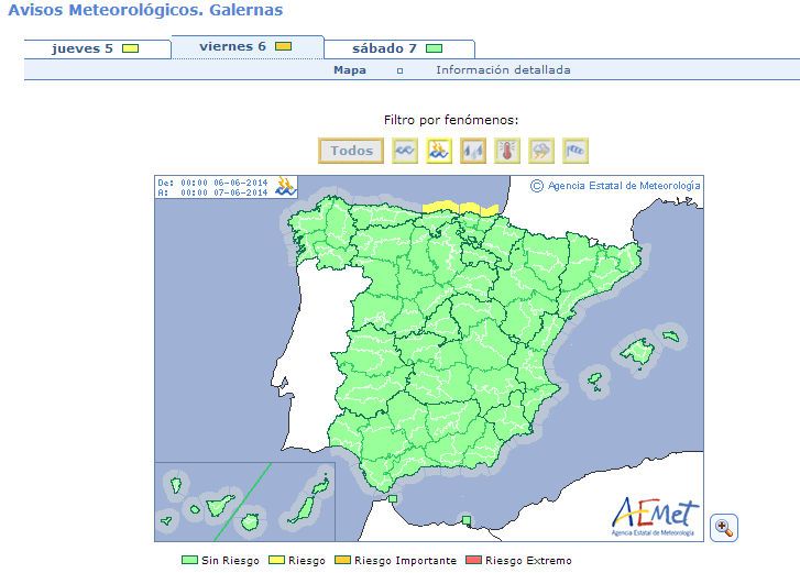 Mañana Aviso Por Galernas