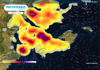 Mañana el mar Balear estallará en tormentas que podrán dejar lluvias torrenciales en estas zonas