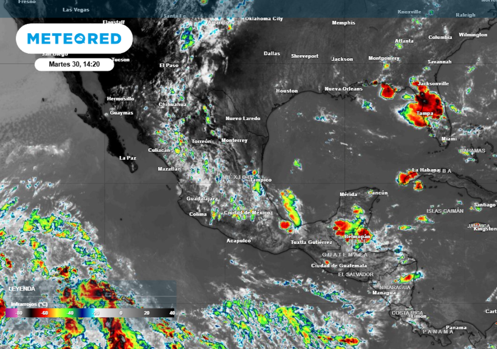 Tormentas La onda tropical 14 propiciará que continúen presentándose tormentas eléctricas en varios estados de México.