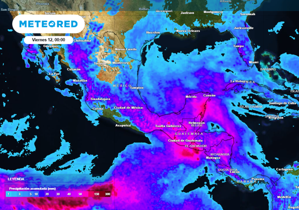 La presencia de lluvias incrementará en estos dias, dejando humedad alta en diversos estados del país.