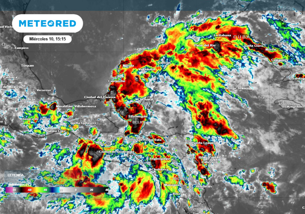 El ciclón tropical "Cecilia" se aproxima rápidamente hacia el Sur y Sureste del territorio nacional.
