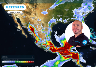 Ma&ntilde;ana, jueves 11 de junio, M&eacute;xico con lluvias intensas e inundaciones: en al menos 8 estados hasta 100 mm
