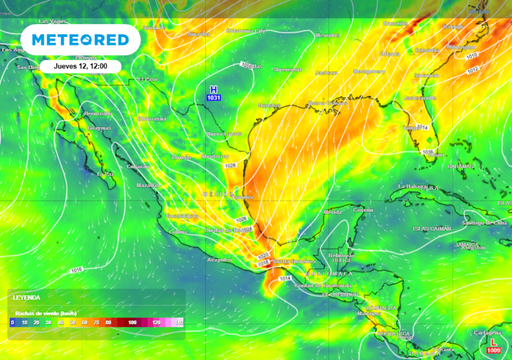 Ma&ntilde;ana, jueves 12 de marzo, el frente fr&iacute;o n&uacute;mero 40 dejar&aacute; tormentas, granizada y "norte"