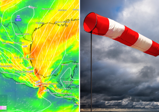 Mañana, jueves 12 de marzo, el frente frío 40 y su masa de aire, dejarán tormentas, granizada y efecto "Norte"