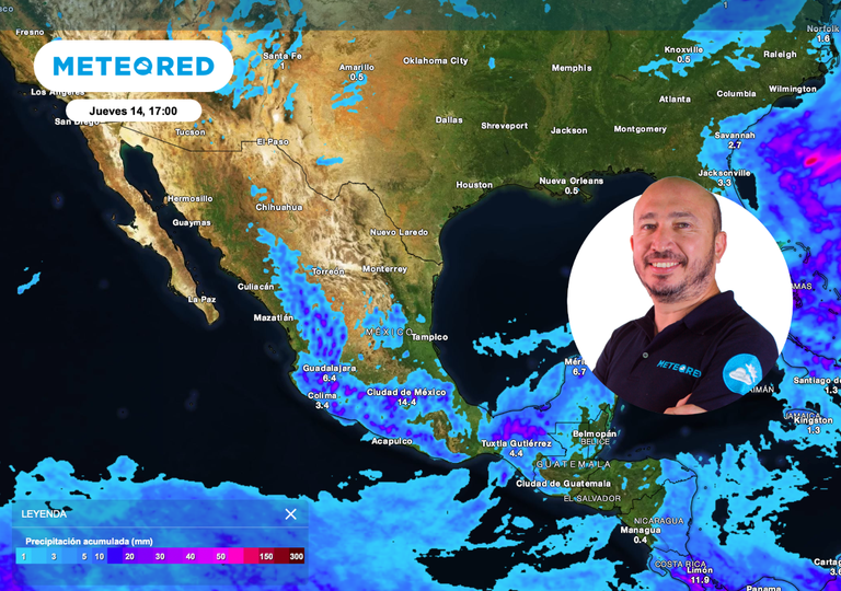 Ma&ntilde;ana, jueves 14 de mayo, M&eacute;xico con m&aacute;s tormentas y granizadas: en al menos 5 estados m&aacute;s de 25 mm