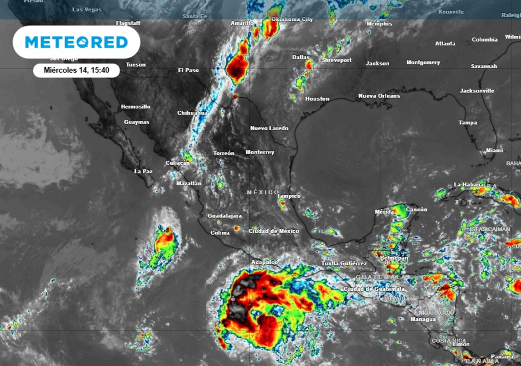 Tormentas Trudy se aproxima al sur de México.
