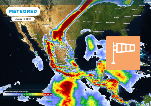 Ma&ntilde;ana, jueves 15 de octubre, M&eacute;xico con lluvias intensas y fuertes vientos: hasta 150 mm en al menos 3 estados