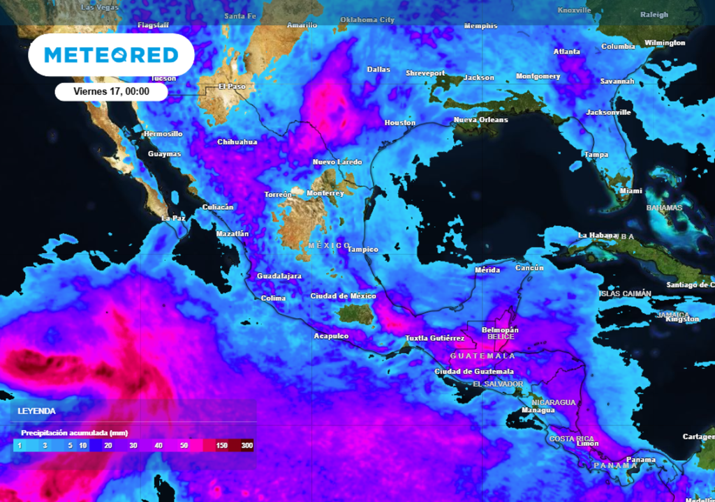 LLuvia Pronóstico de lluvias para este jueves en México.
