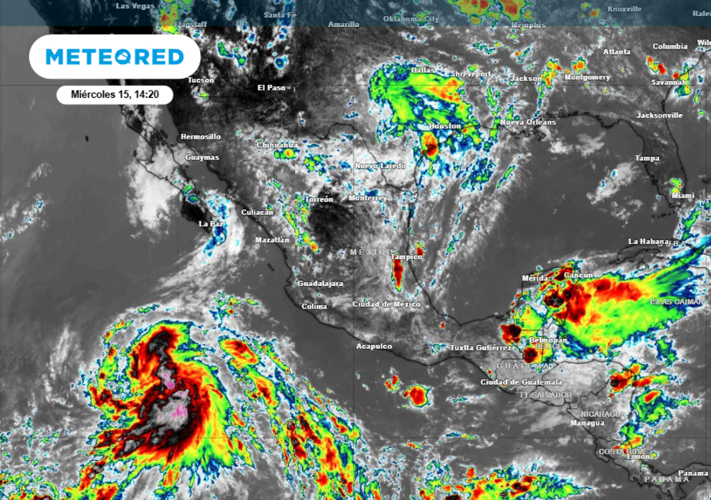 Tormentas Onda tropical 19 estará generando tormentas con granizo al centro del país.