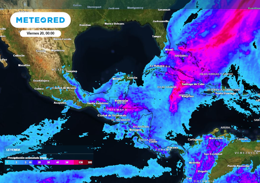 Ma&ntilde;ana, jueves 19 de marzo, M&eacute;xico tendr&aacute; algunas tormentas fuertes de hasta 50 mm