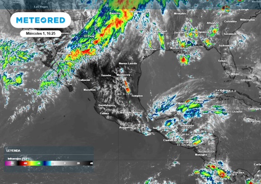 Ma&ntilde;ana, jueves 2 de abril, M&eacute;xico sufrir&aacute; tormentas el&eacute;ctricas fuertes de hasta 50 mm en 4 estados
