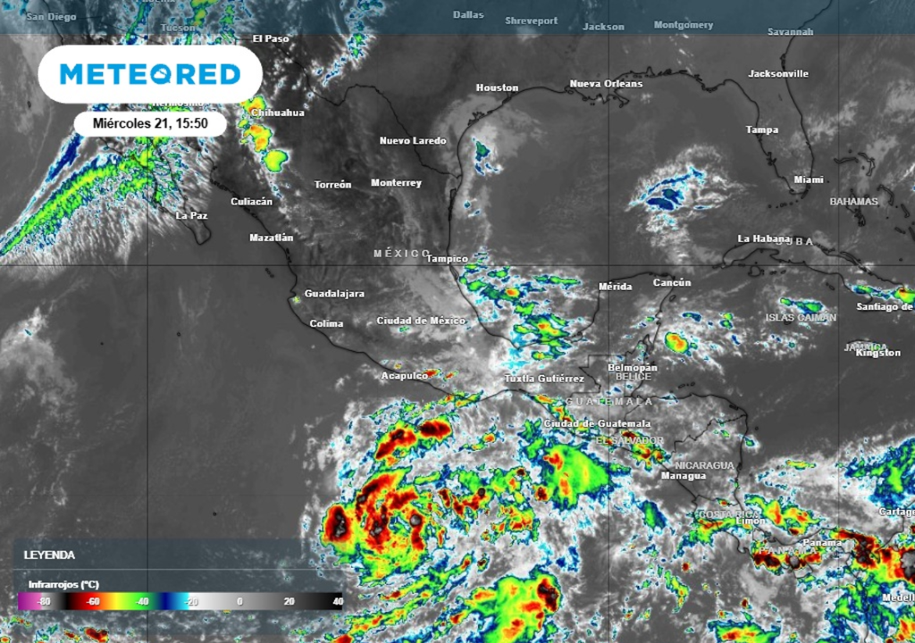 Tormentas Posible formación ciclónica en el Pacífico.