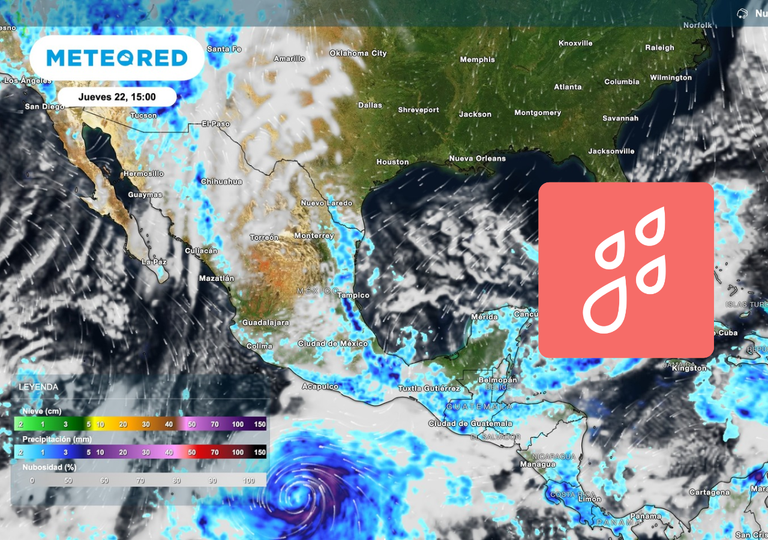 Ma&ntilde;ana, jueves 22 de octubre, M&eacute;xico tendr&aacute; la llegada de lluvias muy fuertes