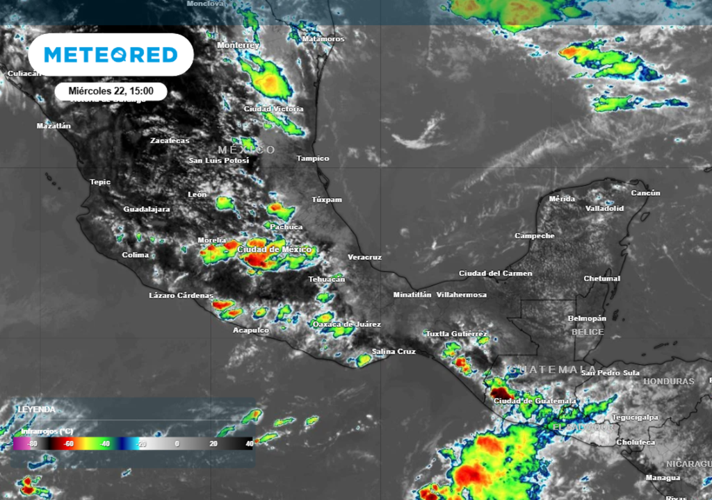 Jueves tormentoso y con granizo en varios estados de México.