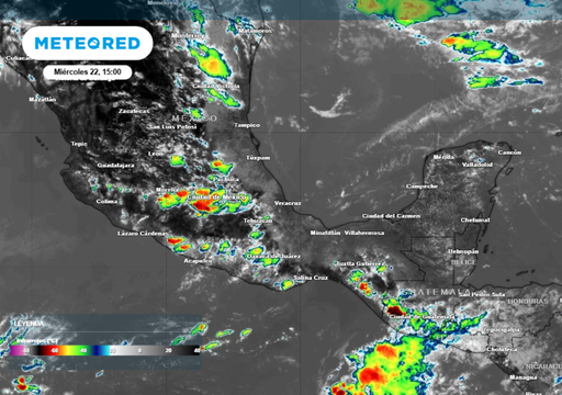 Ma&ntilde;ana, jueves 23 de abril, M&eacute;xico con m&aacute;s tormentas y granizo: en al menos 5 estados m&aacute;s de 25 mm