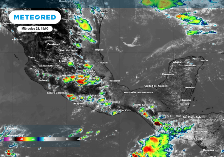 Ma&ntilde;ana, jueves 23 de abril, M&eacute;xico con m&aacute;s tormentas y granizo: en al menos 5 estados m&aacute;s de 25 mm