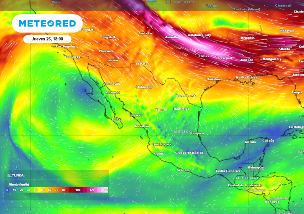 Circulación anticiclónica estará dominando buena parte de nuestro país.