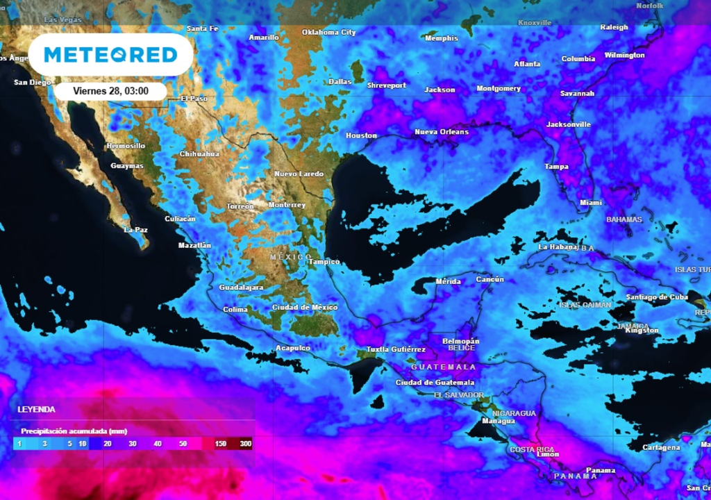Tormentas Pronóstico de lluvias para este jueves en México.