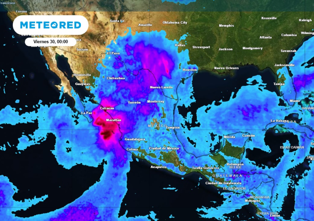 LLuvias Pronóstico de lluvias para este jueves en México.