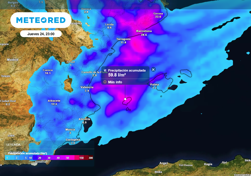 Lluvia acumulada Lluvia acumulada