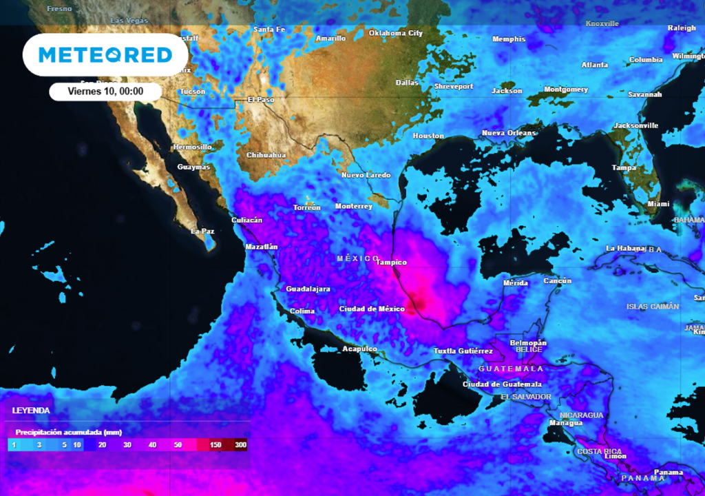 México Pronóstico de lluvias para este jueves en México.