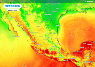 Mañana jueves comenzará el alivio a México con el paso de un frente frío y aire ártico generando lluvias, viento y frío