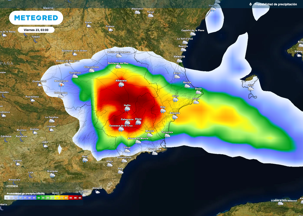 Lluvias en el sureste peninsular Lluvias en el sureste peninsular