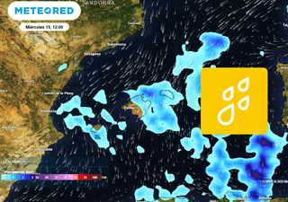 Mañana las lluvias dejarán más de 25 l/m2 en estas 3 comunidades mediterráneas 