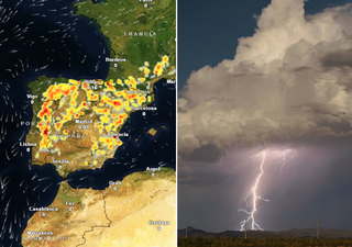 Mañana las tormentas crecerán a partir de las 14 horas: lluvias fuertes, granizo y vendavales en estas 14 comunidades
