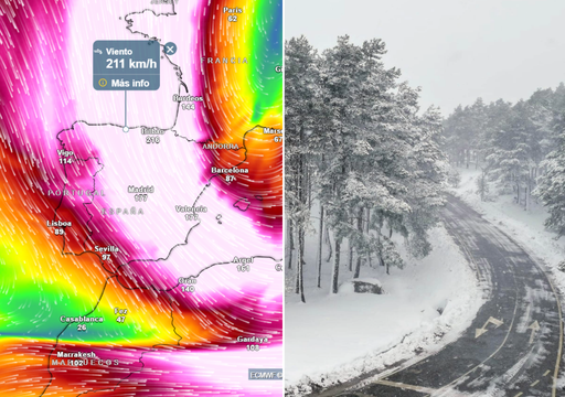 Mañana llegará el pico máximo de frío: la España peninsular quedará en pleno ramal descendente del chorro polar