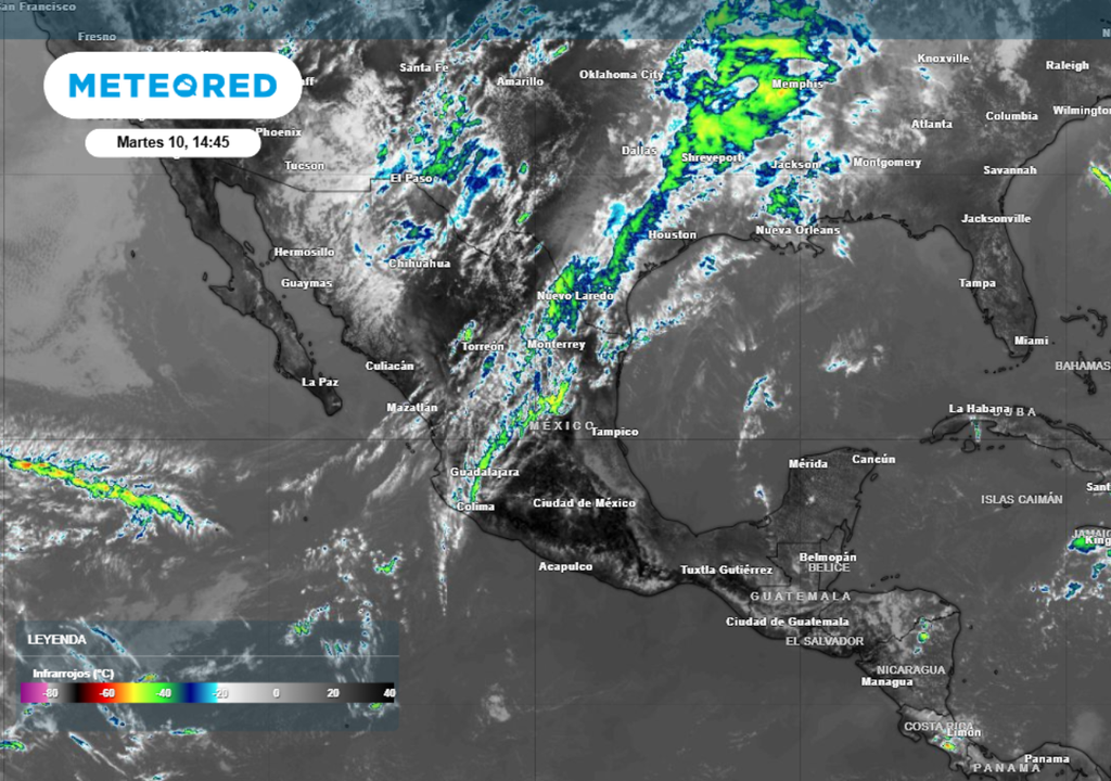 El frente frío número 40 será reforzado y favorecerá efectos en varios estados de México.
