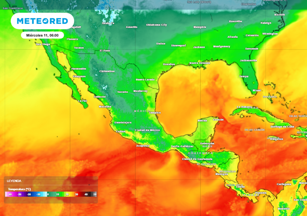 Temperaturas contrastantes se estarán presentando este miércoles en México.