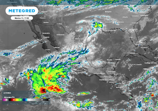 Ma&ntilde;ana mi&eacute;rcoles 14 de enero, M&eacute;xico con lluvias fuertes: en al menos 4 estados esperan hasta 50 mm