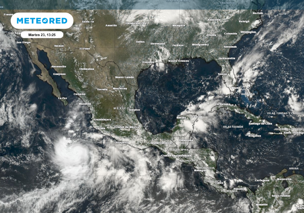 El ciclón tropical "Narda" continúa alejándose del territorio nacional