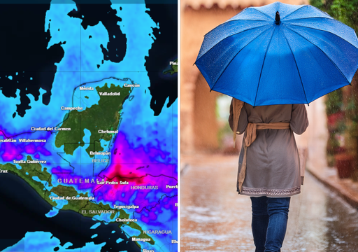 Ma&ntilde;ana, mi&eacute;rcoles 28 de enero, M&eacute;xico con lluvias fuertes: en al menos 4 estados esperan hasta 50 mm