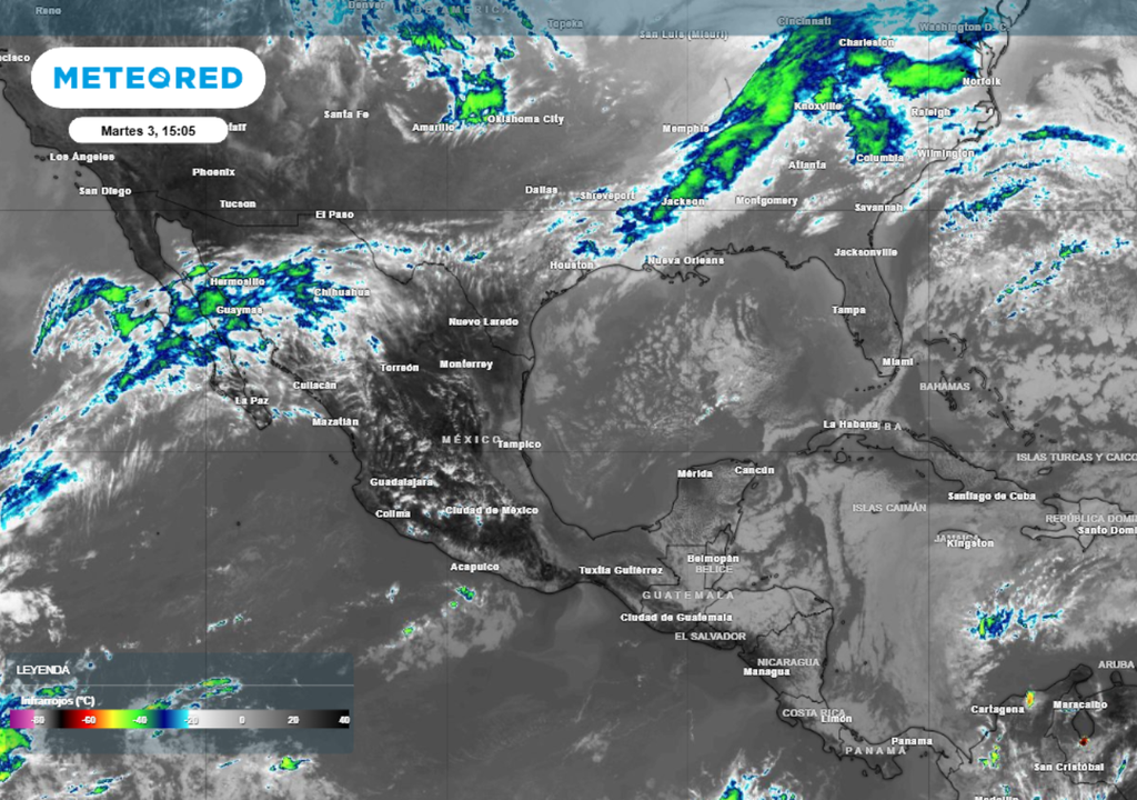 Lluvias y tormentas en México por la llegada del frente frío número 33.