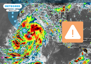 Mañana miércoles, 5 estados de México, recibirán lluvias intensas: hasta 100 mm, gracias al ciclón tropical Lorena