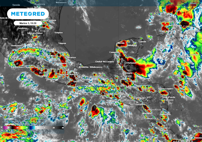 Mañana miércoles 7 estados de México recibirán lluvias intensas: hasta 100mm