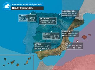 Mañana temperaturas 10ºC por debajo de lo normal