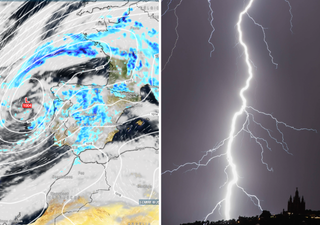 Ma&ntilde;ana un frente con fuertes tormentas embebidas cruzar&aacute; la Espa&ntilde;a peninsular de oeste a este