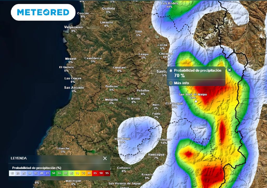 Probabilidad de precipitación ECMWF Probabilidad de precipitación ECMWF