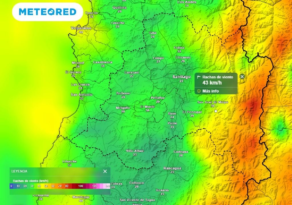 Rachas de viento ECMWF Rachas de viento ECMWF