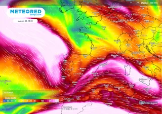 Mañana una onda cargada de aire polar provocará tormentas, lluvias y nieve en estas zonas de España