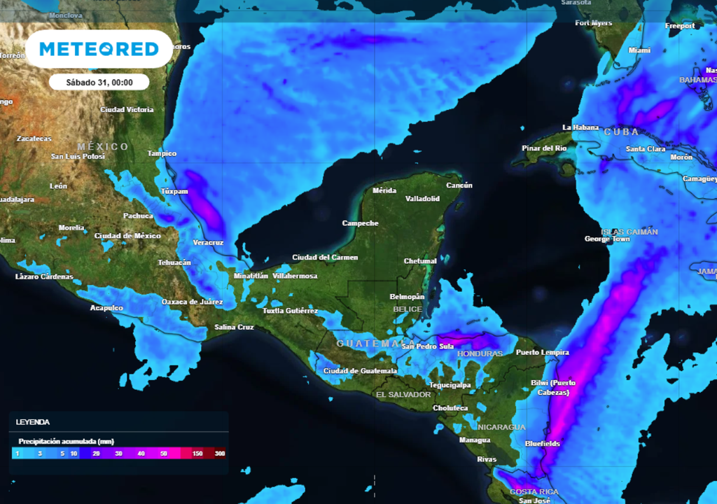 Pronóstico Pronóstico de lluvias para este viernes en México.