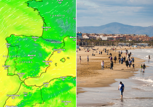 Mañana y el domingo las ciudades de Valencia, Murcia y otras 15 más superarán los 20 ºC; las horas más cálidas