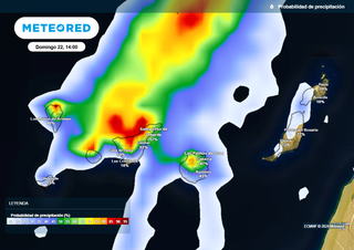 Mañana y el lunes la DANA repartirá lluvias fuertes, tormentas, granizo y nieve en estas zonas de Canarias