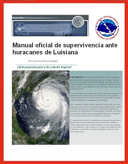 Manual Oficial De Supervivencia Ante Huracanes En Louisiana