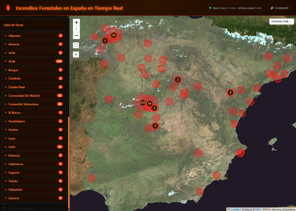 Mapa De Incendios En Espa a Hoy As Evolucionan Los Grandes Fuegos De 