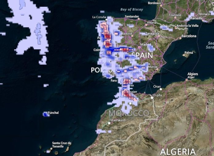 Mapas Con Precipitaciones Previstas Fuera De Escala: Inundaciones A La Vista Mapas Con Precipitaciones Previstas Fuera De Escala: Inundaciones A La Vista