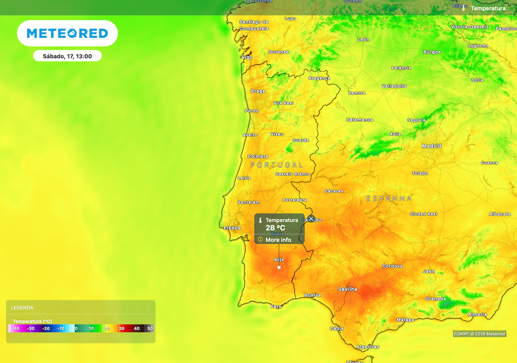 Temperaturas elevadas no sábado Temperaturas elevadas no sábado